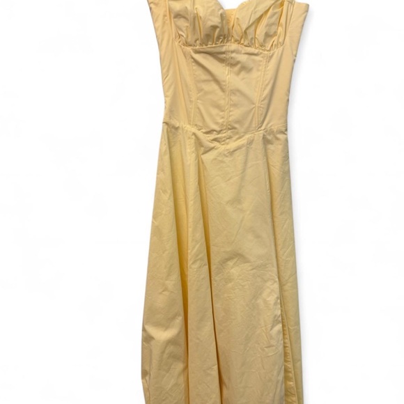 House of CB Carmen butter yellow corset dress XS - Picture 3 of 8